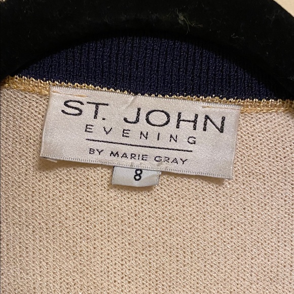 St. John Evening Pailletes Nautical Theme Blazer Size 8 - Picture 10 of 15